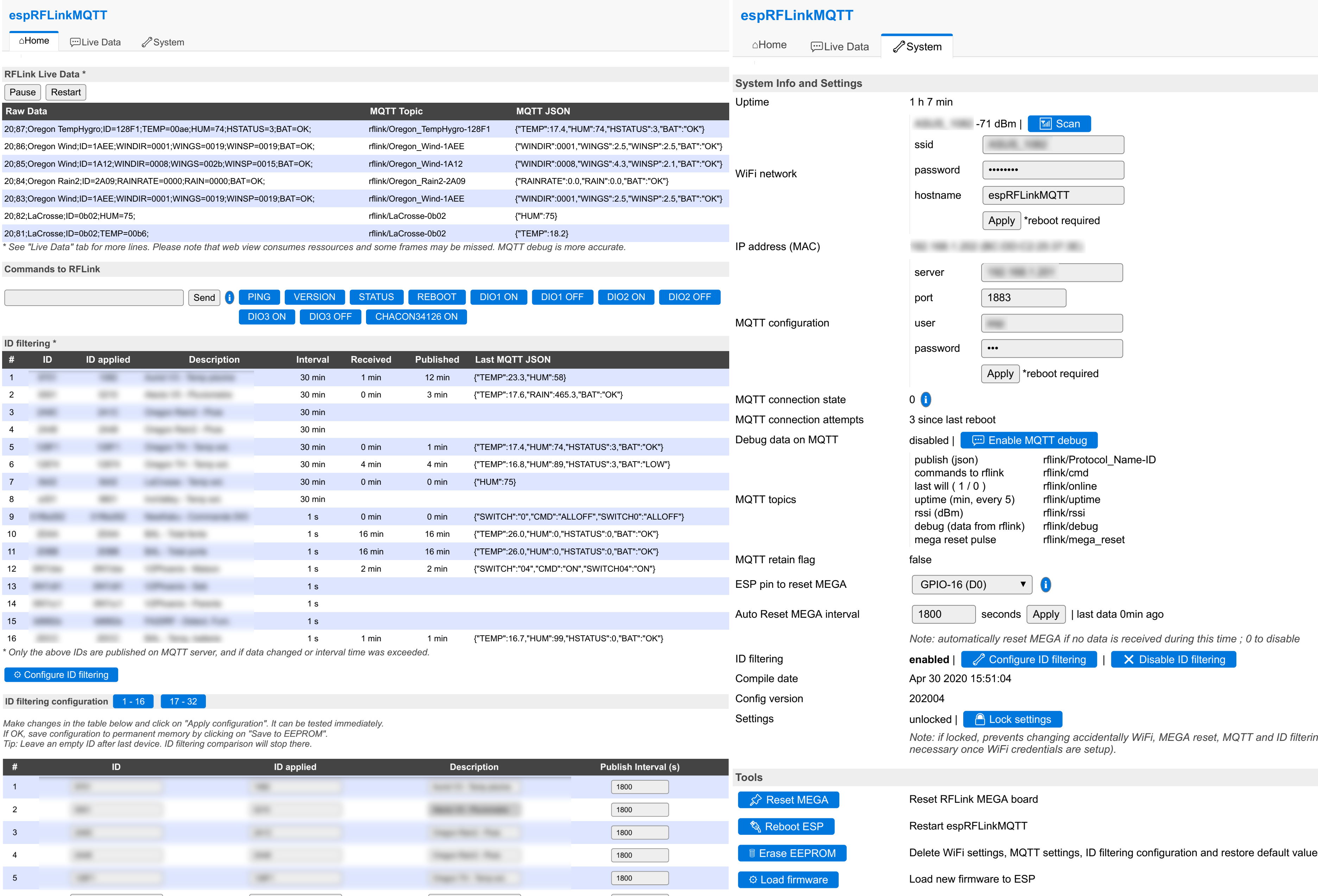 espRFLink interface