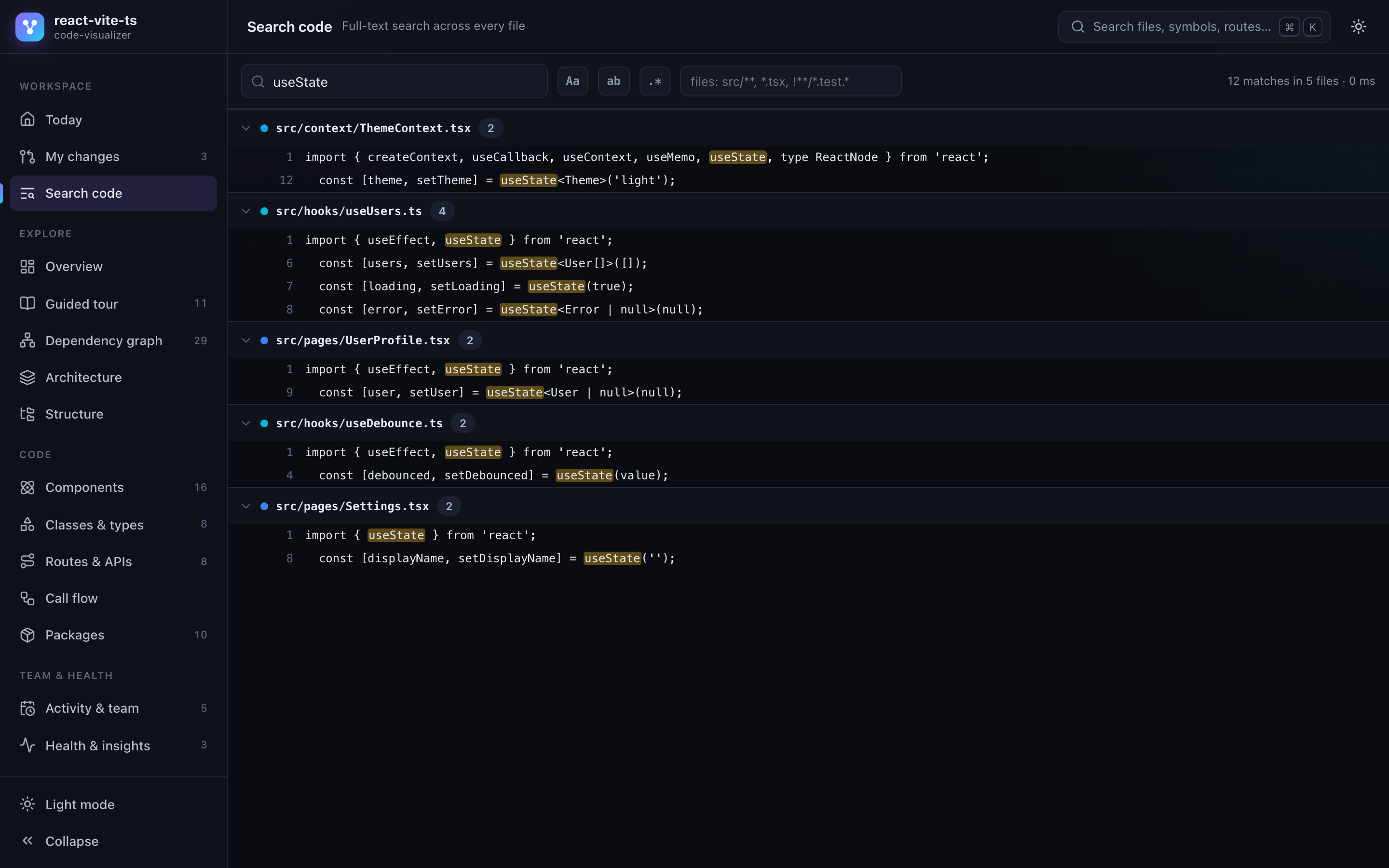 Code search