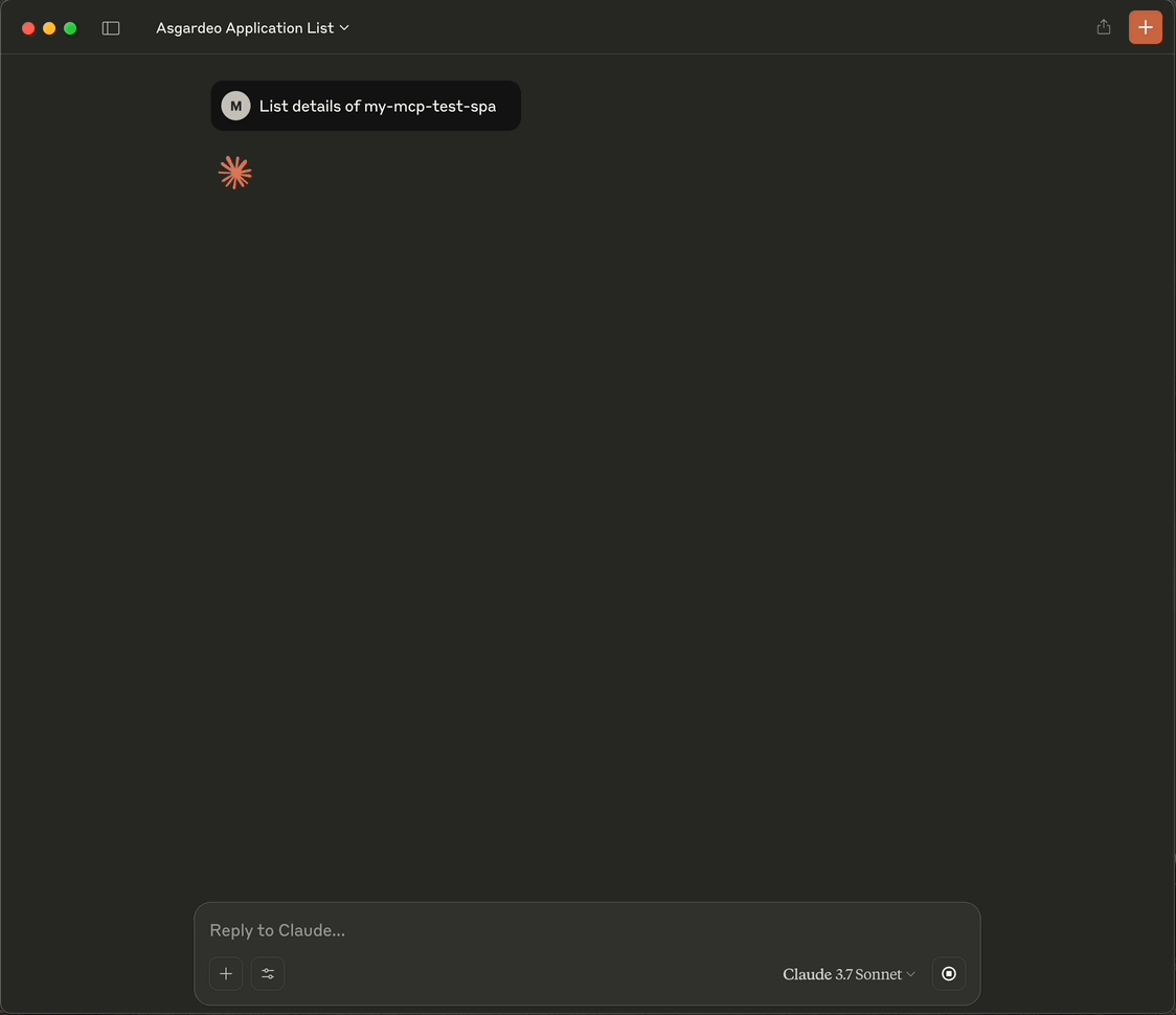 Getting application details in Claude