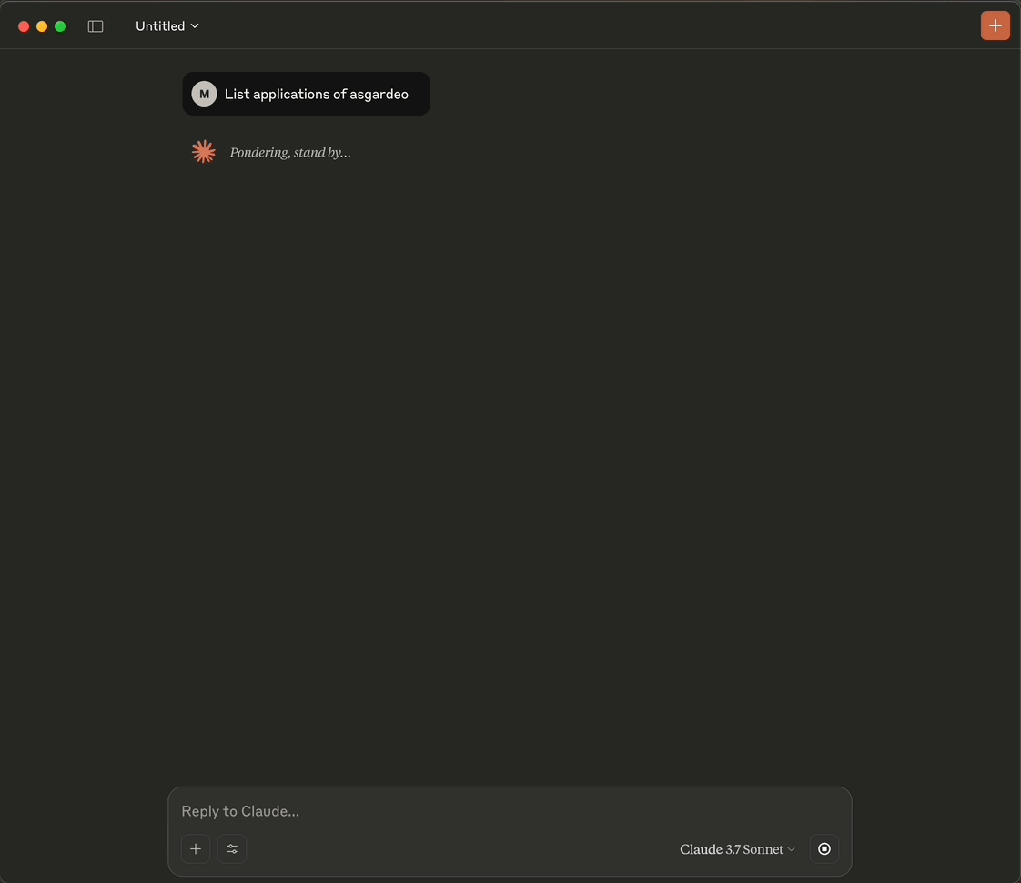 Listing applications in Claude