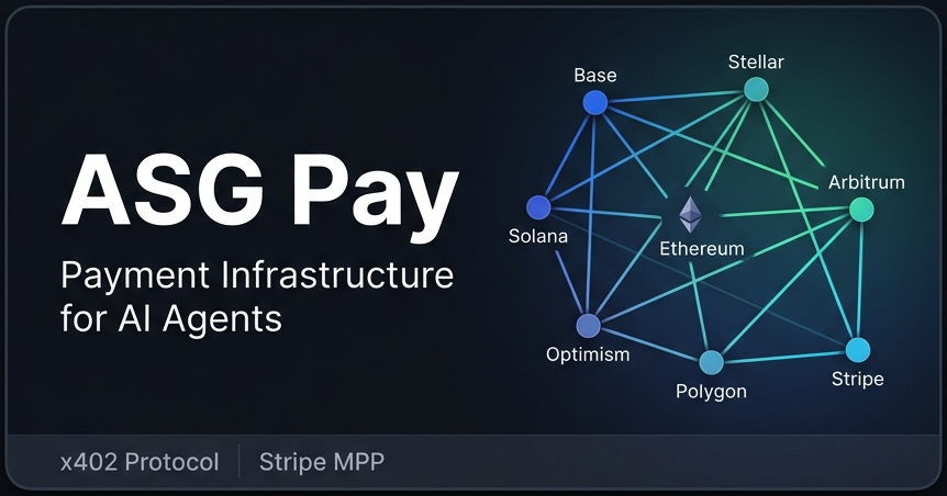 ASG Agent Pay — The Banking Layer for Autonomous AI Agents