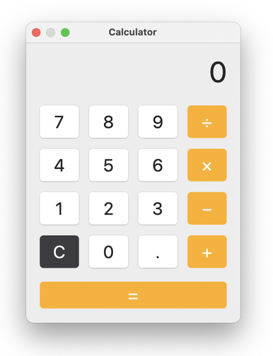The calculator on macOS