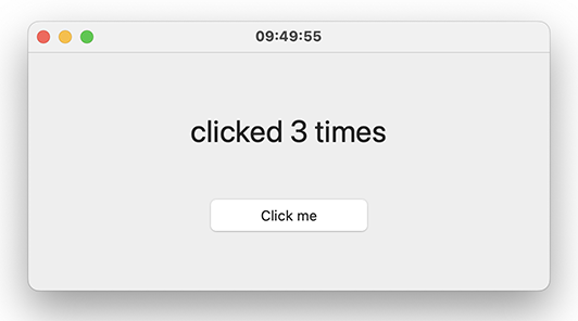 The counter app on macOS
