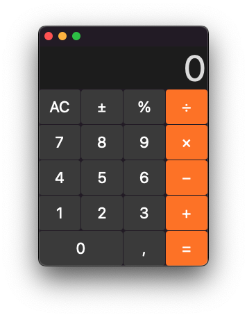 Screenshot of UDCalc