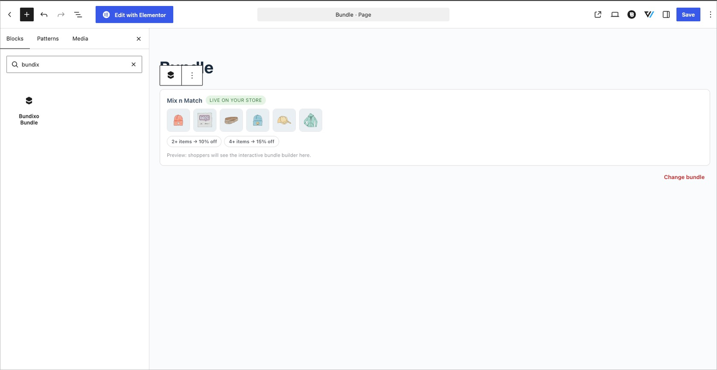 Gutenberg block with live preview