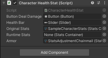 Modified Character Health Stat