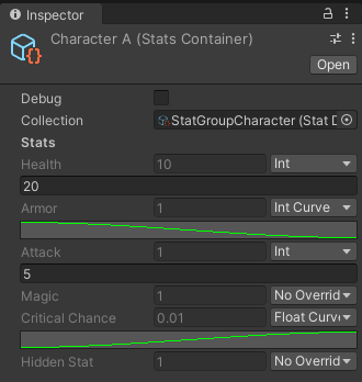 Unity Stats Example