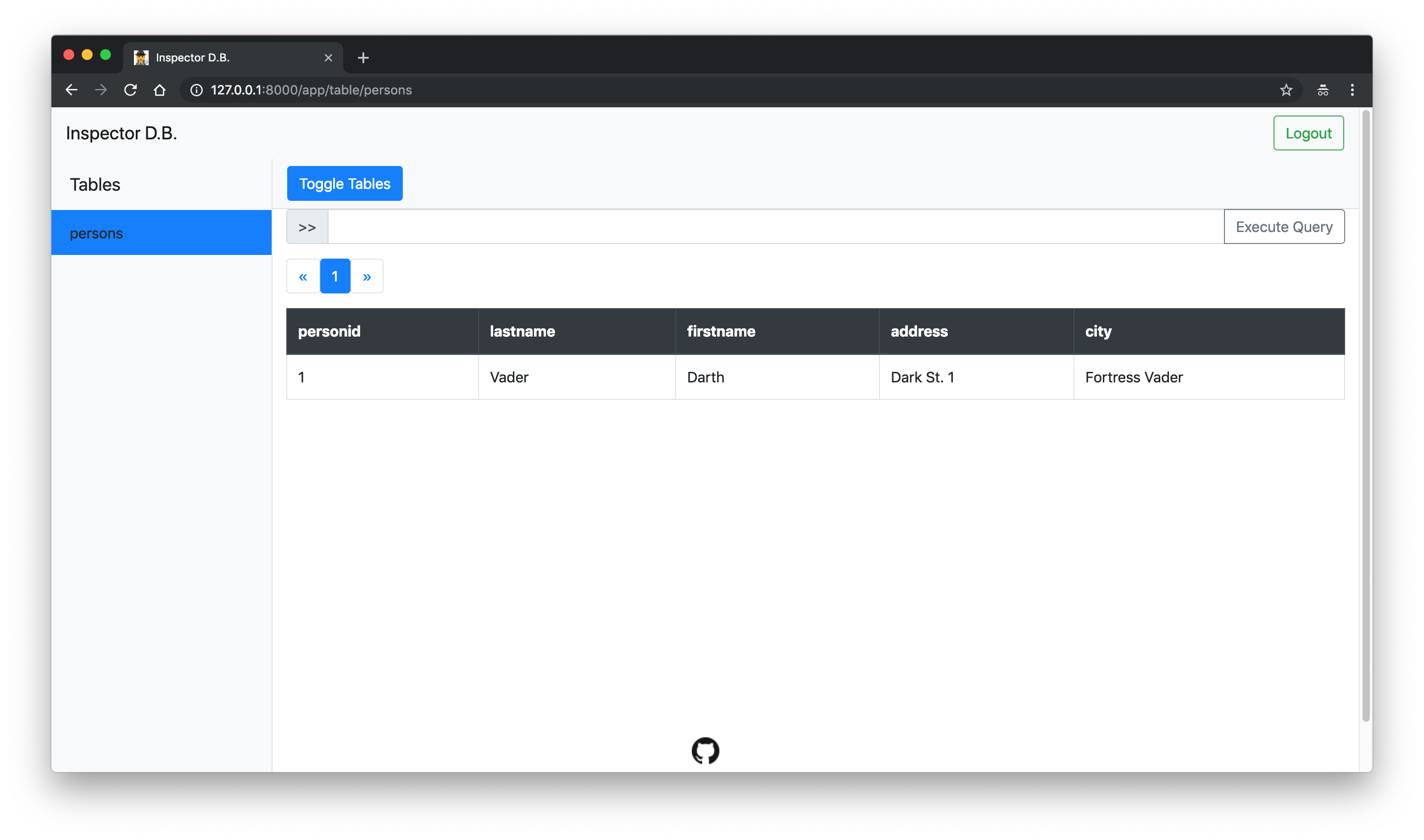 tables page