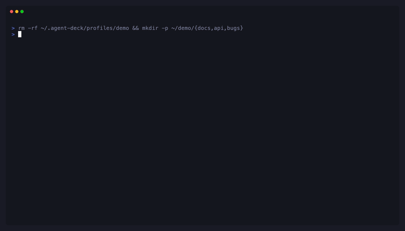 Agent Deck Demo - Managing multiple AI coding sessions