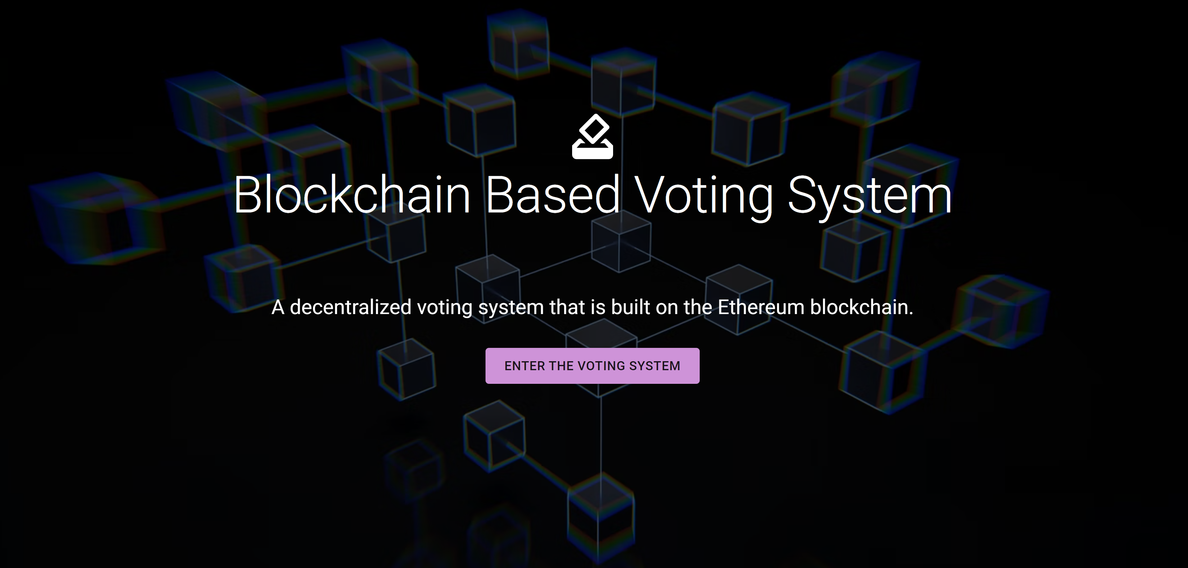 Blockchain Based Voting System