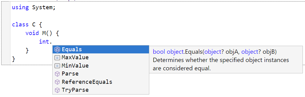 Code completion