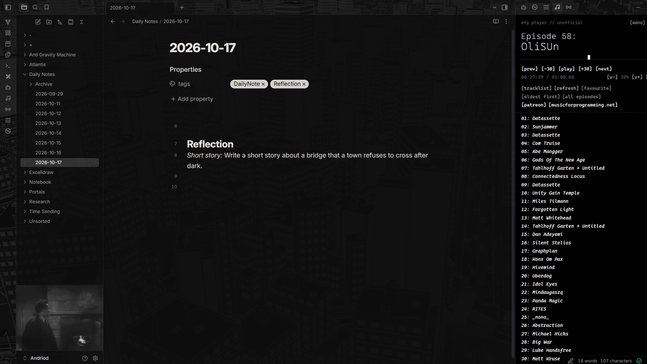 Konban in dark mode