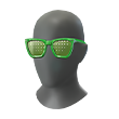 Green Mirrored Sunglasses