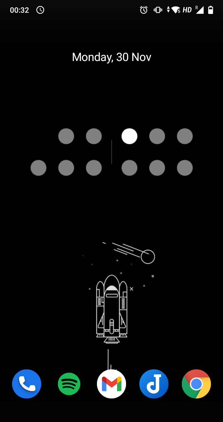 Screenshot 3 of 10-bit Clock Widget — opens full size