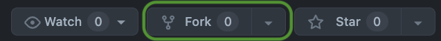 "github fork button"
