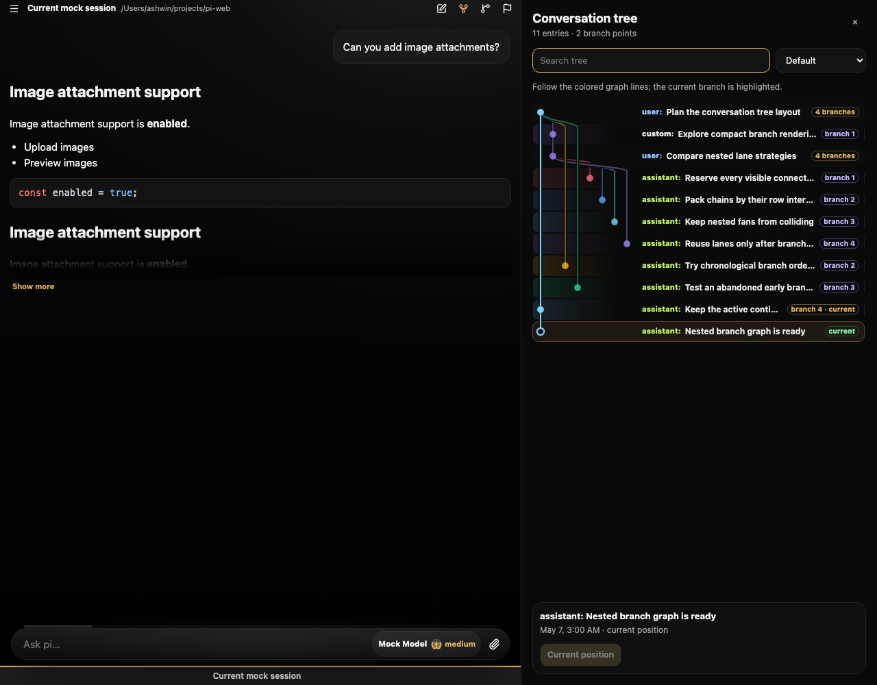 pi-web conversation tree desktop