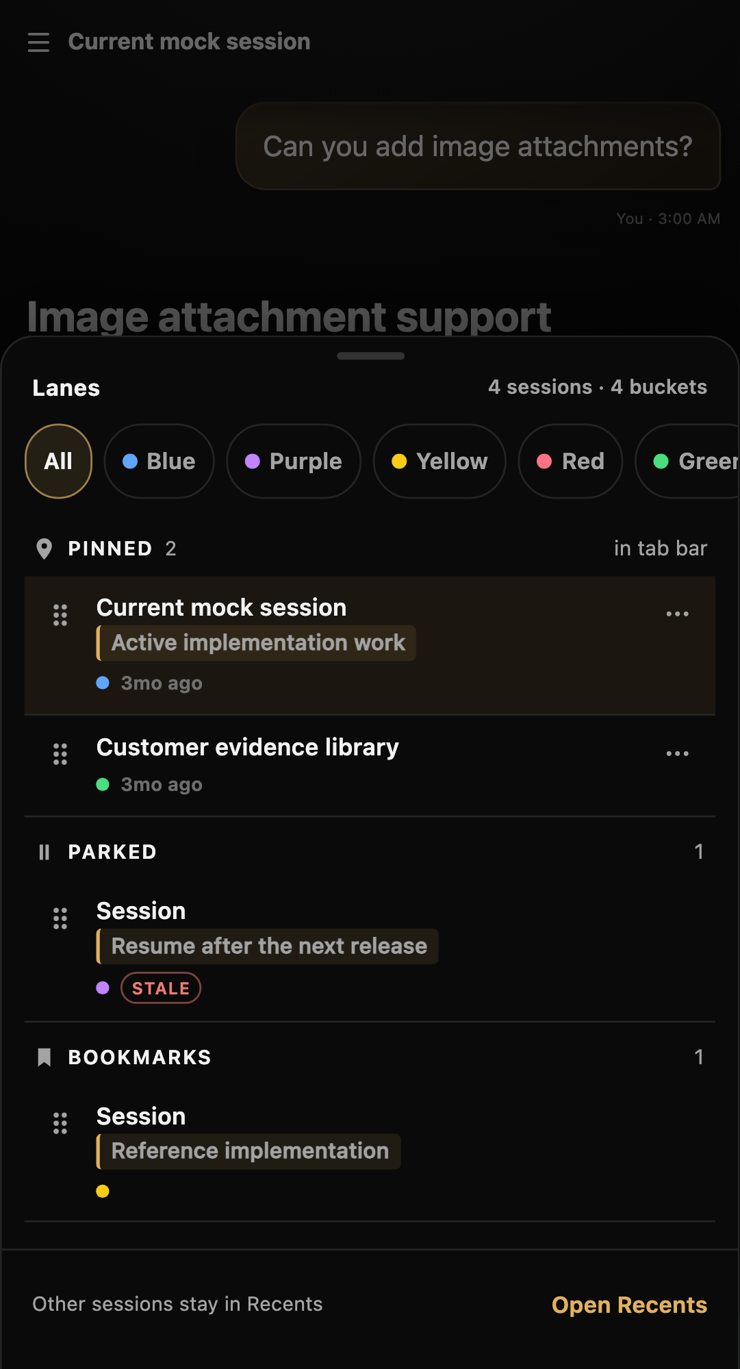 pi-web session lanes mobile