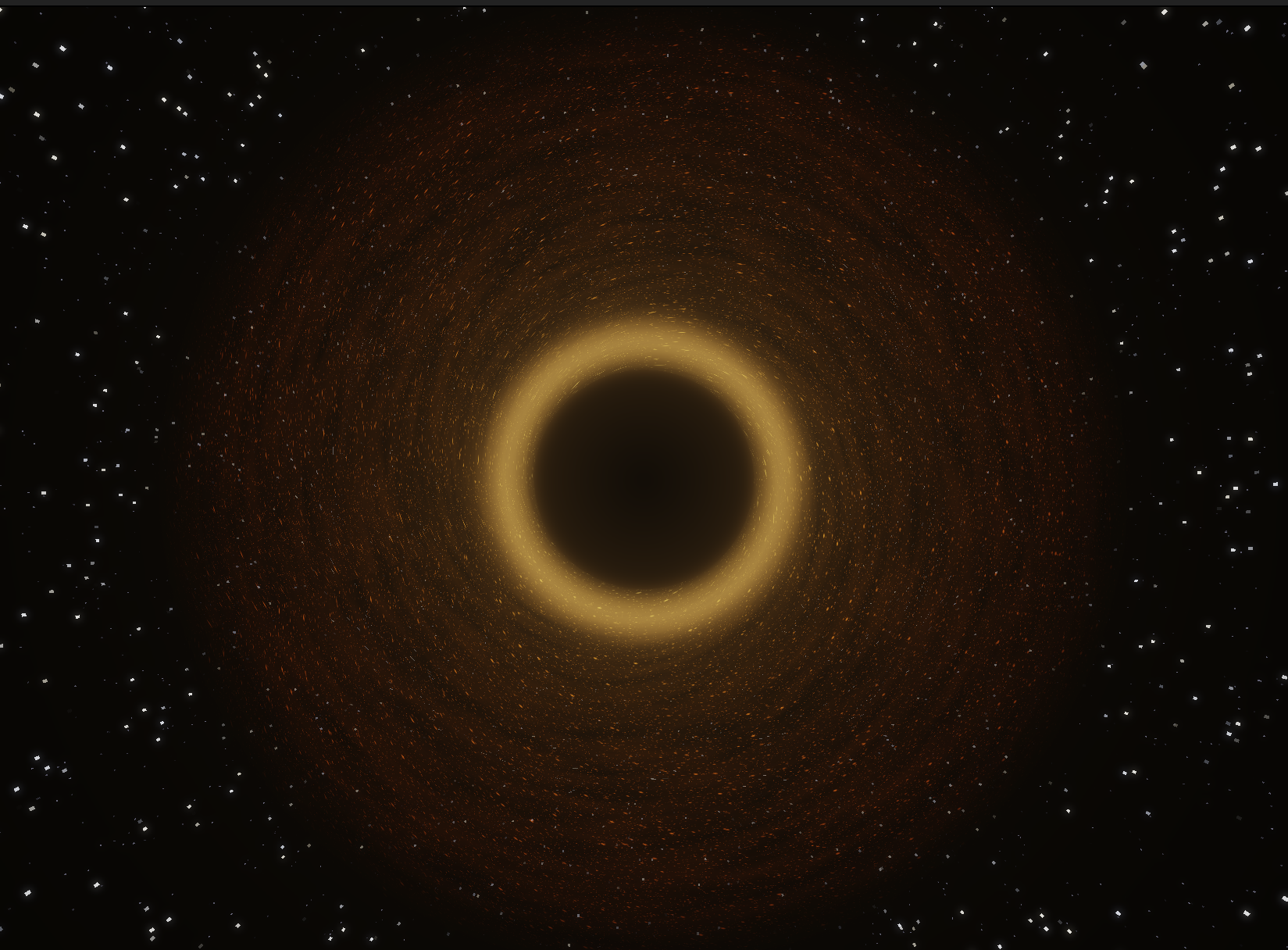 Simulation face-on view matching the M87 color gradient