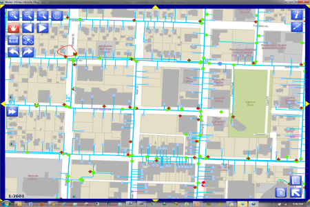 Image of Water Utility Mobile Map application