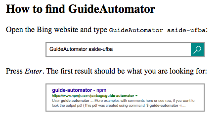 GuideAutomator output