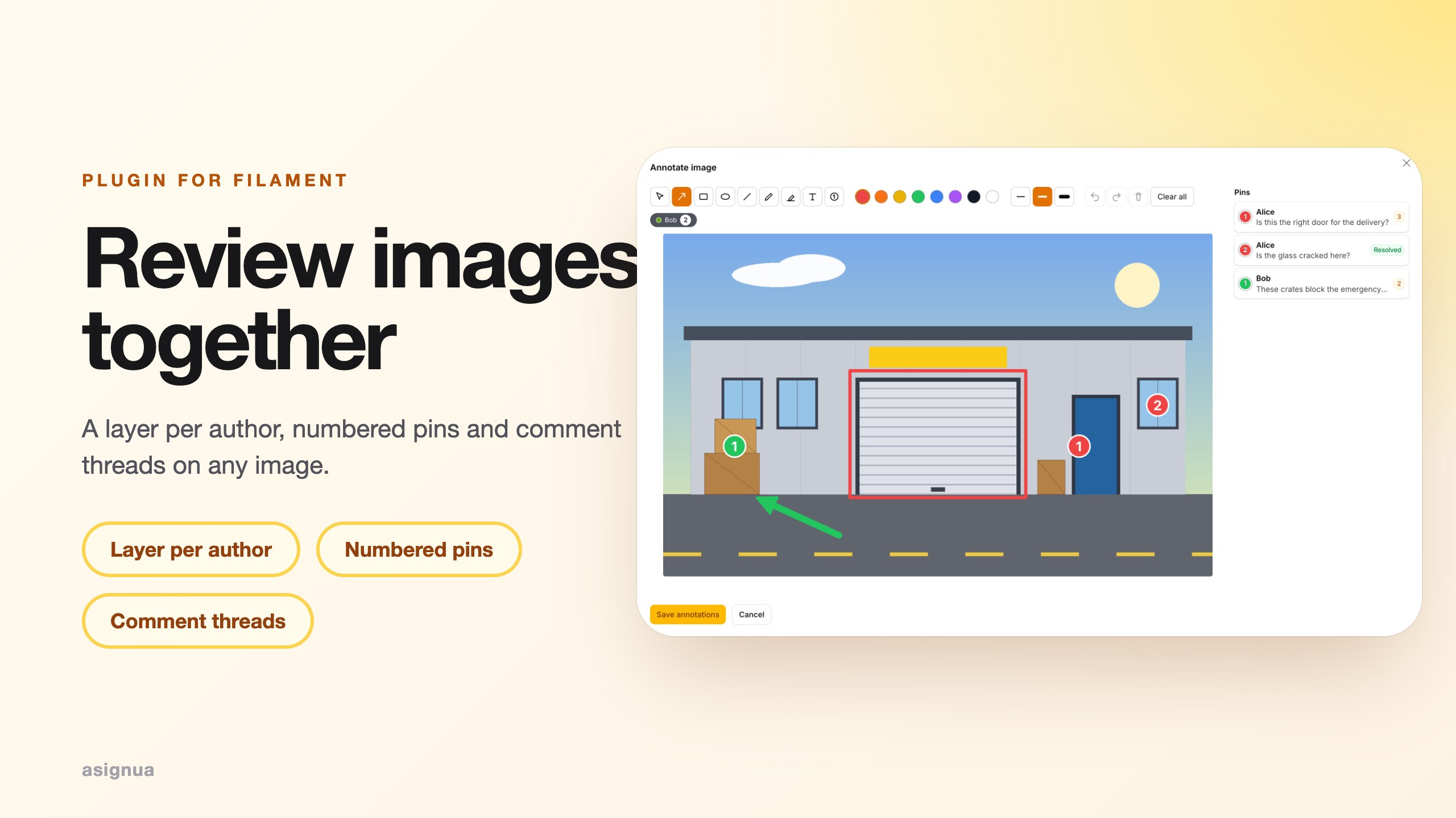 Filament Image Annotations Pro