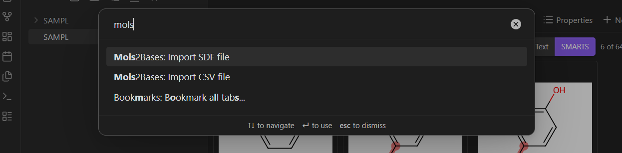 Import commands