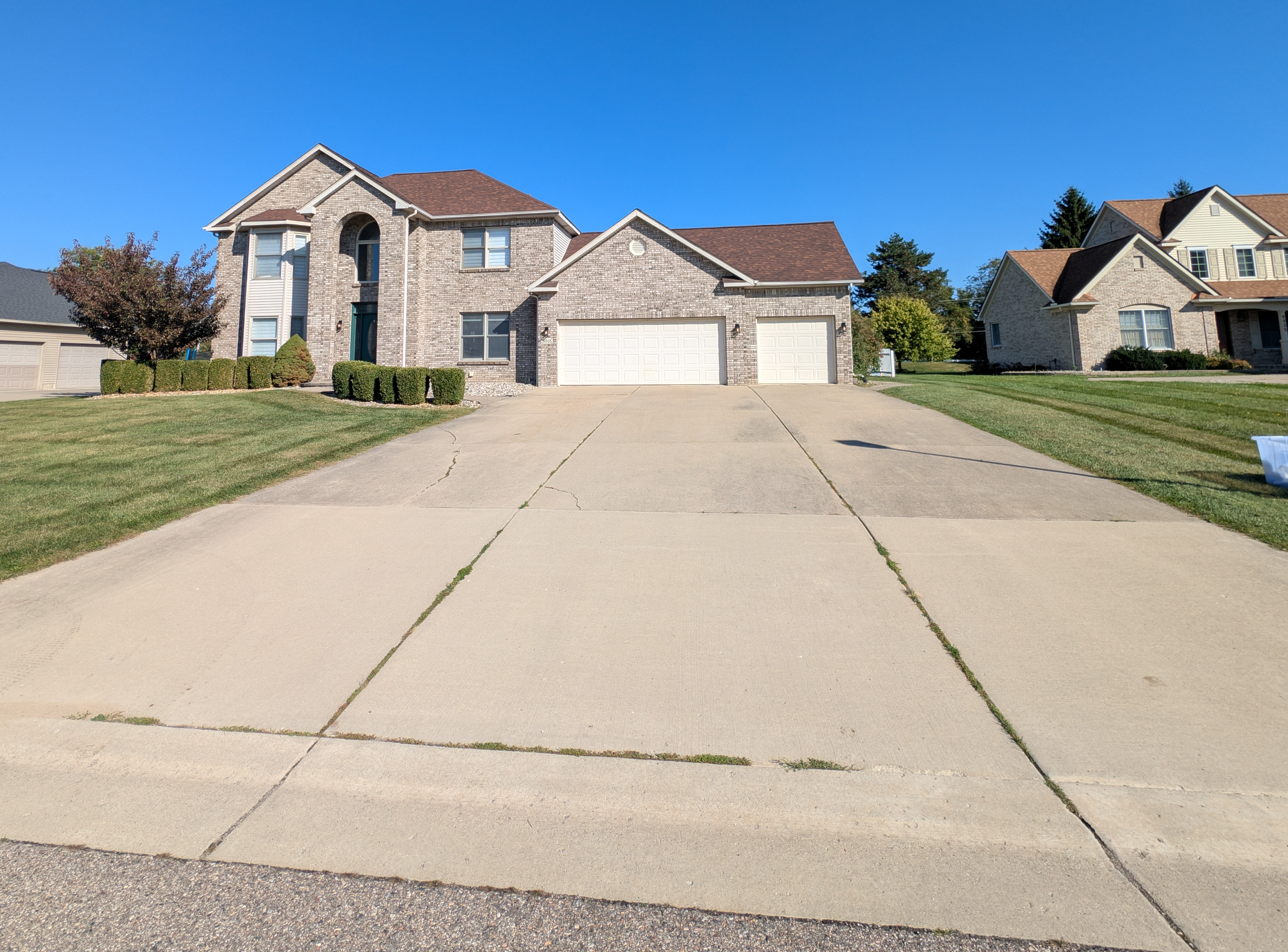 Before: Driveway Joint Sealing