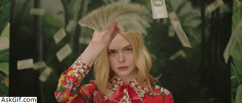 When you win a lottery ticket.