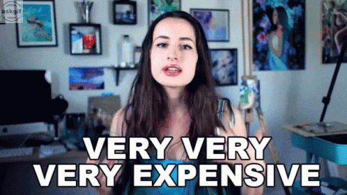 When you ask the price of the dress from your girlfriend.