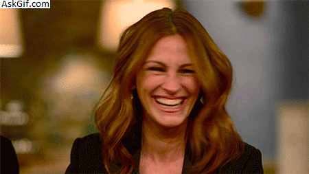 When your manager told a horrible joke but you need to laugh.