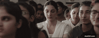 Kiara Advani Surprised Reaction GIF
