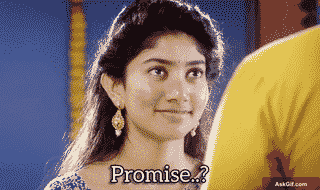 Sai Pallavi Looks Hopeful and Curious While Asking 'Promise...?'
