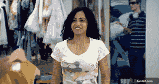 Nithya Menen Smiles Radiantly While Shopping in a Clothing Store