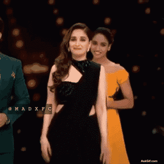 Madhuri Dixit Nene Smiles Radiantly While Greeting the Audience