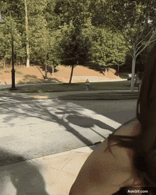 When you realize you're the most beautiful girl in the park!