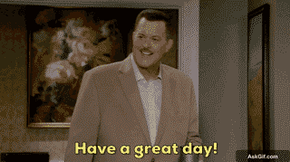 जब आप काम पर खुश रहने का नाटक करते हैं: 'आपका दिन शुभ हो!'