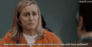 मुझे जेल की एक बूढ़ी रूसी महिला से पीठ की तकलीफ से कैसे जूझना चाहिए?