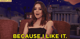 When my parents ask why I eat so many chocolates.