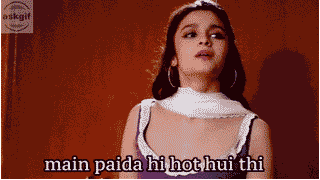 When someone says you are hot.