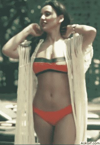 When you are going swimming in the pool.