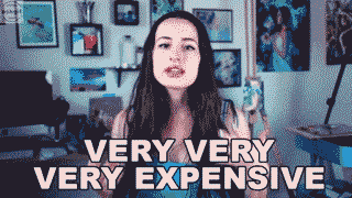 When you ask the price of the dress from your girlfriend.