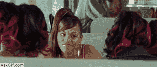 When you see your old friend in the cafeteria.