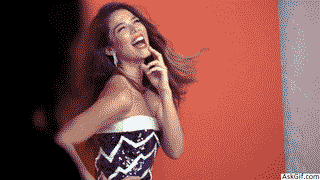 When your boss tells a lame joke but you have to laugh.