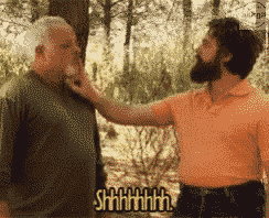 When your coworker catches you trying to sneak out early.