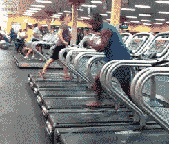 When your crush is watching you exercise.