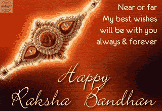 Wishing everyone a very happy Raksha bandhan.