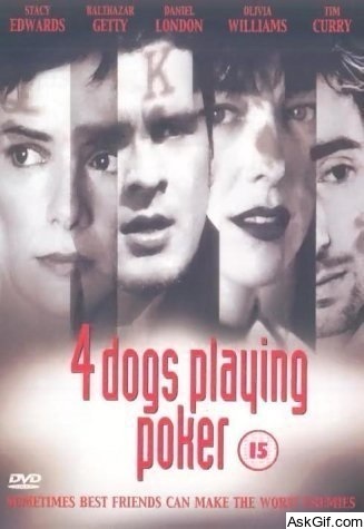 Four Dogs Playing Poker