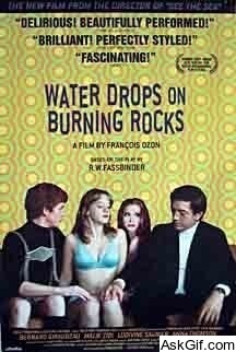 Water Drops on Burning Rocks