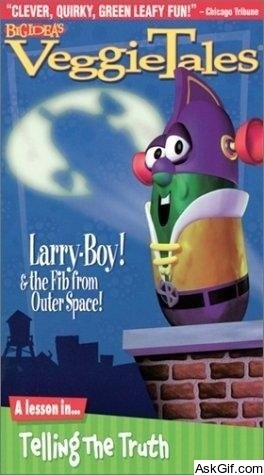 veggietales larryboy and the rumor weed vhs