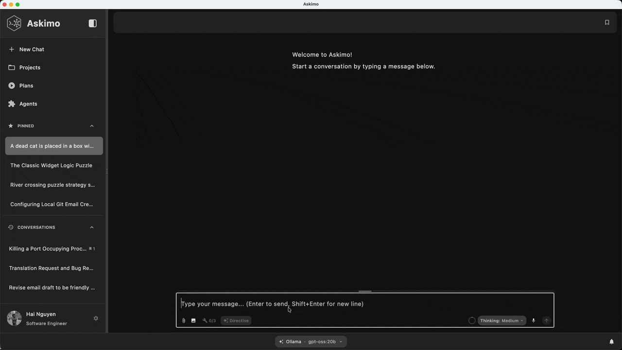 Askimo MCP Demo
